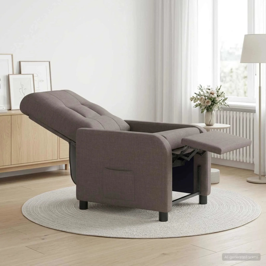 Divano Sedia-Poltrona reclinabile Tortora Tessuto 482940