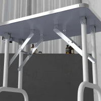 Tavolo da toelettatura per animali domestici, per tagliare, spazzolare, lavare gli animali, in metallo, Blu