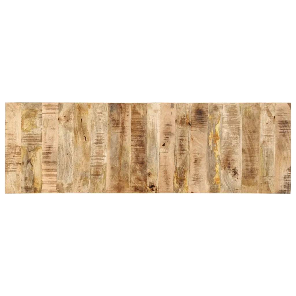 Testiera 160 cm in Legno Massello di Mango Grezzo