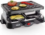 Fornello a 4 persone - 500 Watt - Piastra di cottura Grillare con questo fornetto rettangolare a 4 posti. Incluso 4 pentolati e una potente piastra di cottura a 500 watt. Ideale per serate con la famiglia e cene informali.