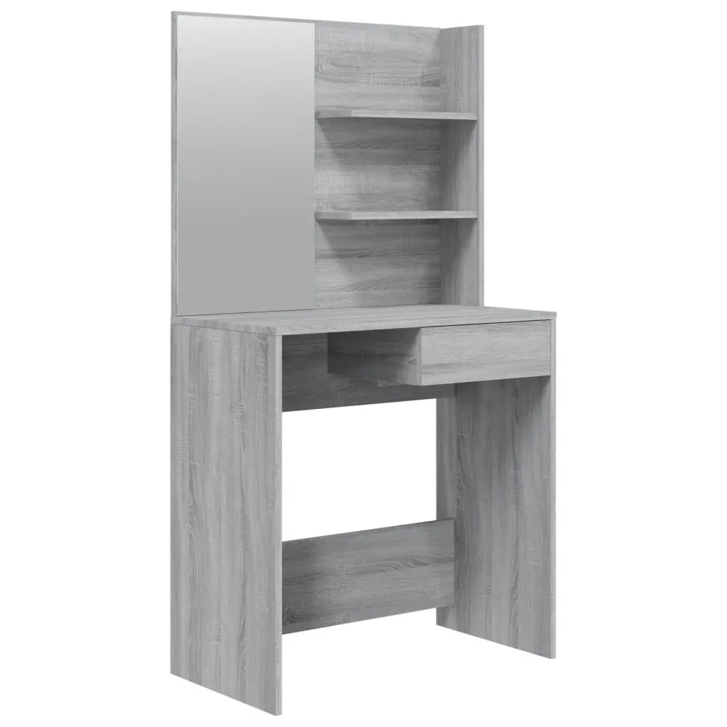 Toeletta con Specchio Grigio Sonoma 74,5x40x141 cmcod mxl 73078