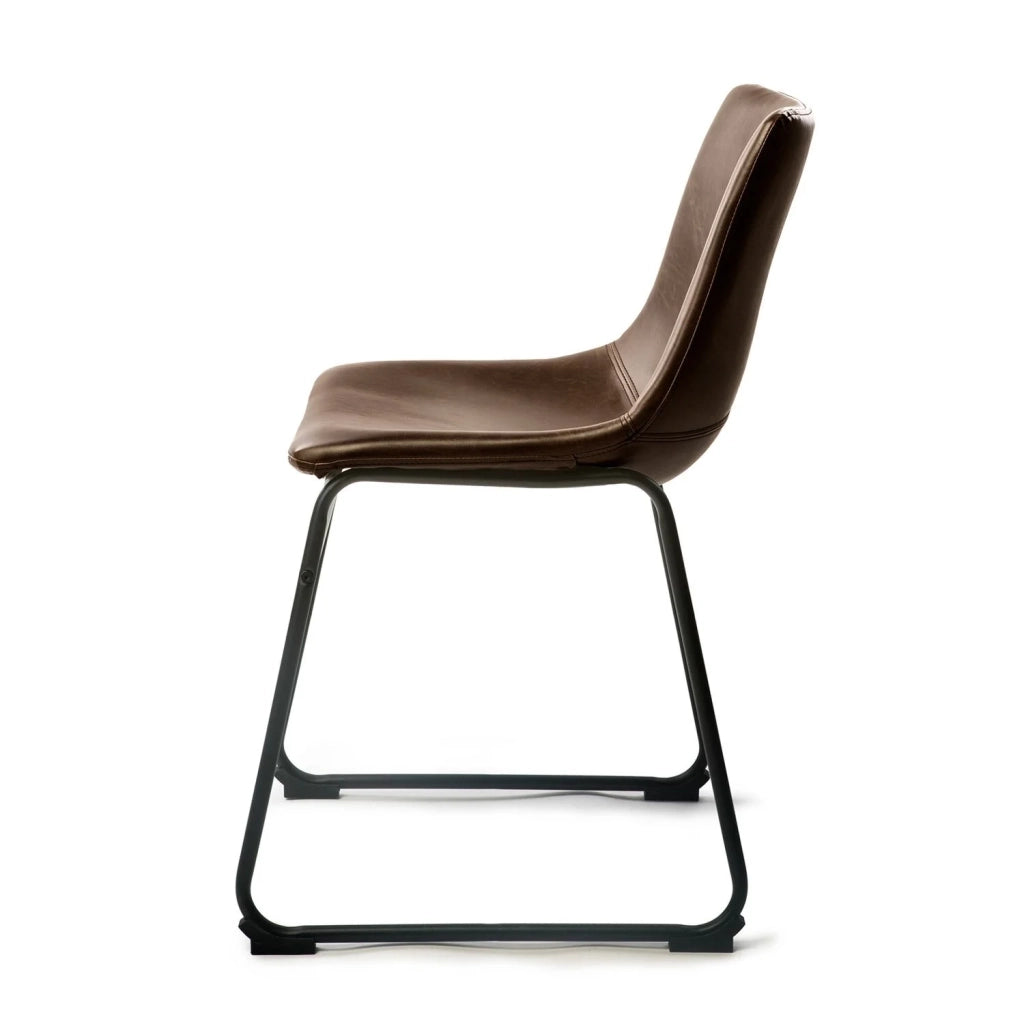 LÚZETE - SILLA LENNIX VINTAGE MARRON