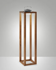 Lampada da Tavolo LED Blend 3W 320lm 3000K IP54 con Regolazione al Tocco, Struttura in Metallo e Legno, Finitura Noce - Ideal Lux