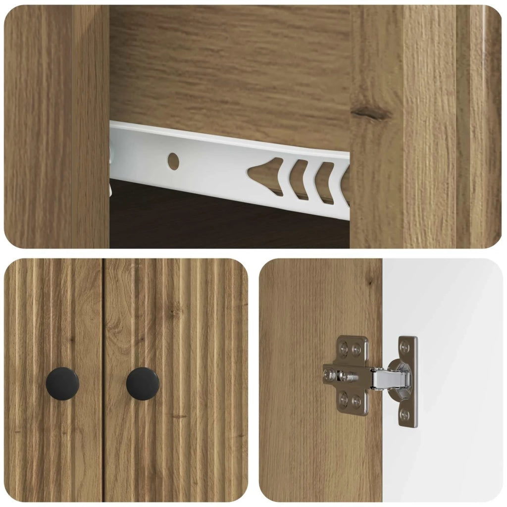 Credenza con cassetto Rovere Artigianale 66 x 34,5 x 90 cm