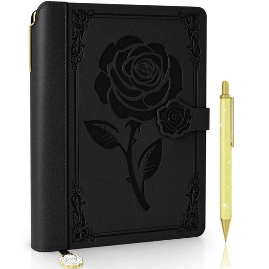 Agenda in Pelle per Donne A5 - Diario Vintage con Penna