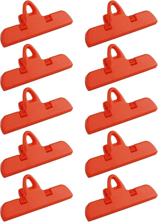 Pacchetto da 10 zoccoline multifunzionali robuste per sigillatura portatile, ideali per la prevenzione di sigillatura di cibo, adatte per l'organizzazione della cucina e dello spazio di lavoro