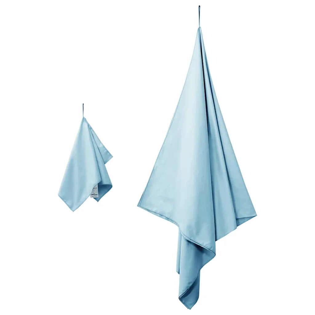 Set di Asciugamani Sportivi 2 pz | Teli per bagno Blu Tessuto