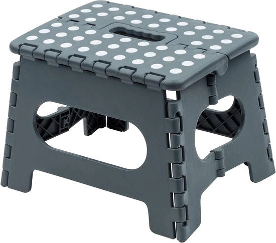 Scala pieghevole - spazia risparmia spazio - 1 pezzo - grigio - 29x22x22 cm