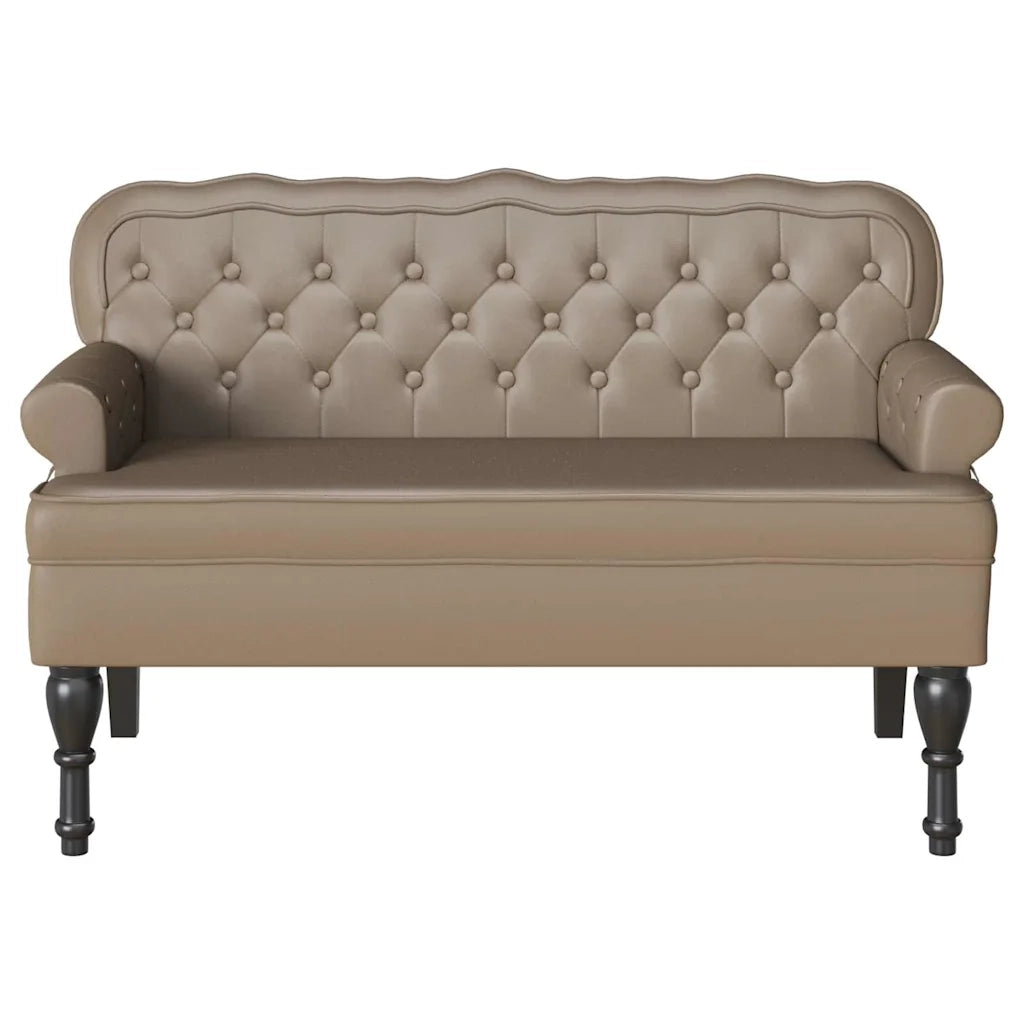 Panca Chesterfield Cappuccino 119,5 x 64,5 x 75 cm 42019298