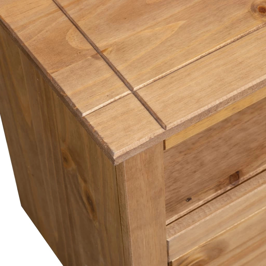 Mobile TV multimediale mensola TV credenza mobile TV sala da pranzo soggiorno angolo camera da letto 93 x 49 x 49 cm pino massello marrone 02_0027588