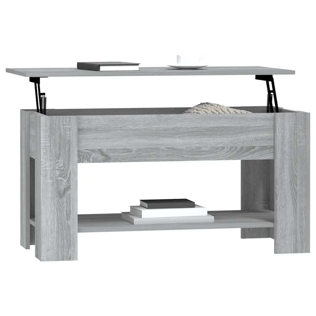 Tavolino da salotto | Tavolino da caff¨¨ | Tavolino da Soggiorno Grigio Sonoma 101x49x52cm Legno Multistrato