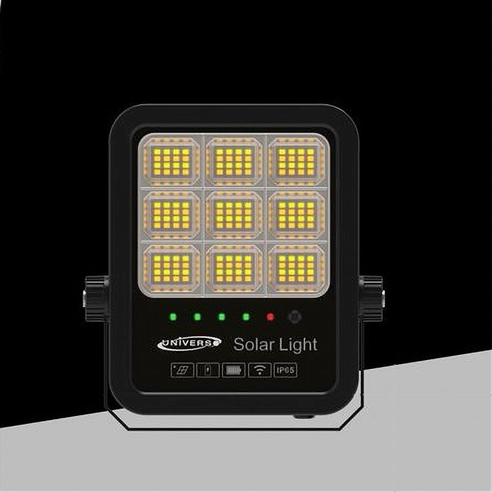 Trade Shop - Faro Led Proiettore 100w Ip65 Cct 3in1 Con Pannello Solare Telecomando Ry-100w-3c -