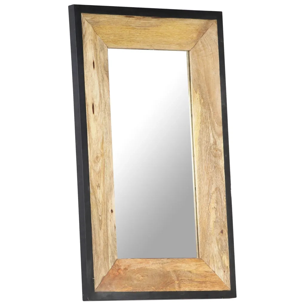 Specchio 80x50 cm in Legno Massello di Mango