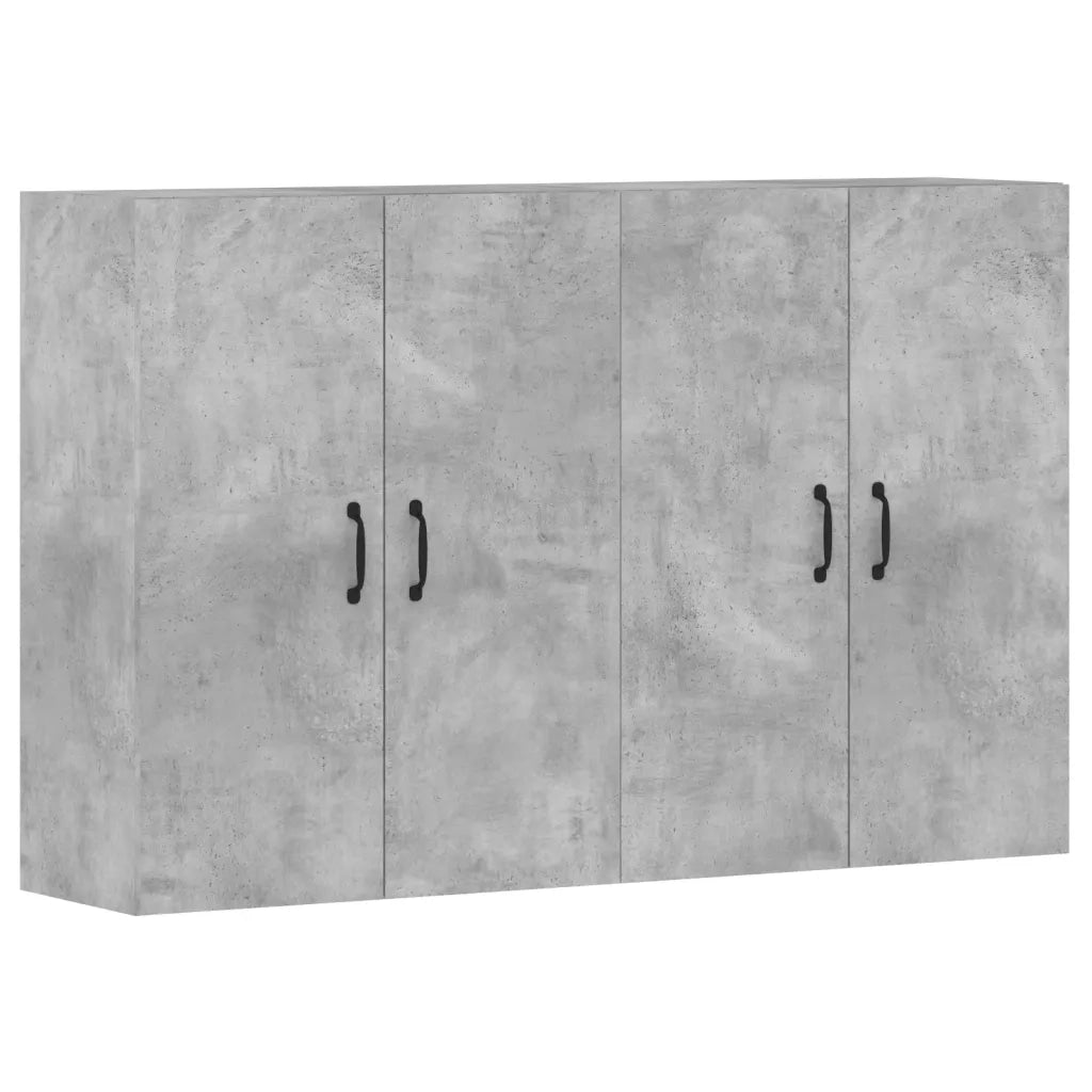 Armadietti a Parete 2 pz Grigio Cemento in Legno Multistrato CFW4715577