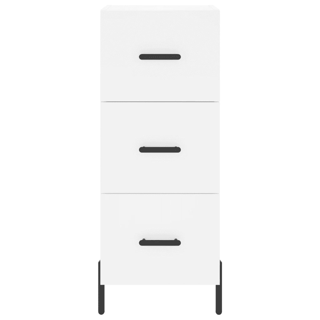 Credenza | Madia | Buffet da pranzo | Armadio da pranzo Bianca 34,5x34x180 cm in Legno Multistrato