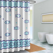 Douchegordino di tessuto - 120 x 200 cm - resistente alla muffa e impermeabile - lavabile - douchegordino bianco 120x200