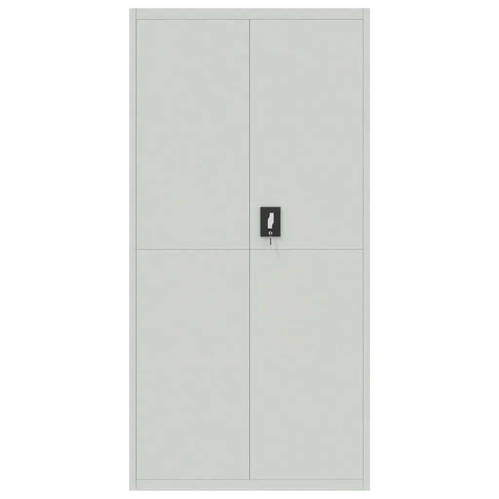 Armadio Classificatore Grigio Chiaro 90x40x180 cm in Acciaio