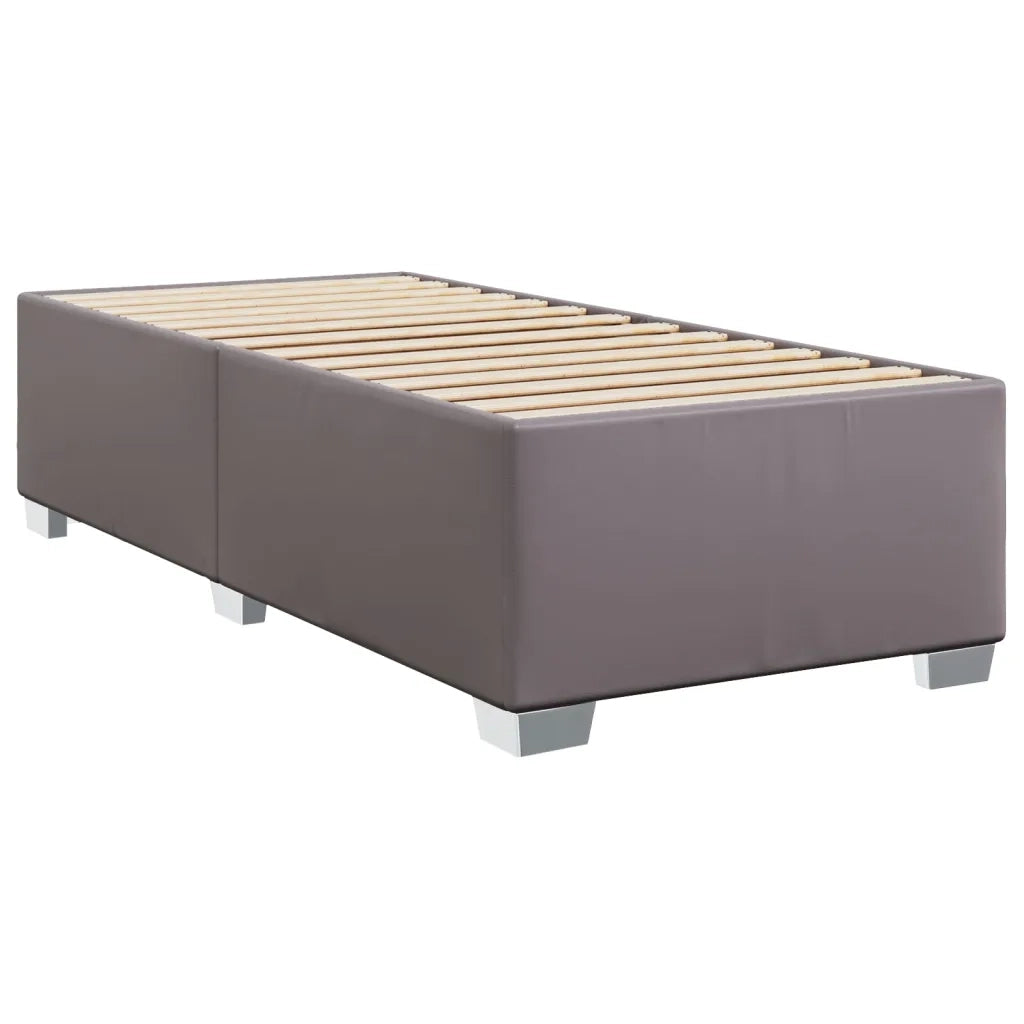 Giroletto a Molle con Materasso Grgio 80x200 cm in Similpelle 3292998
