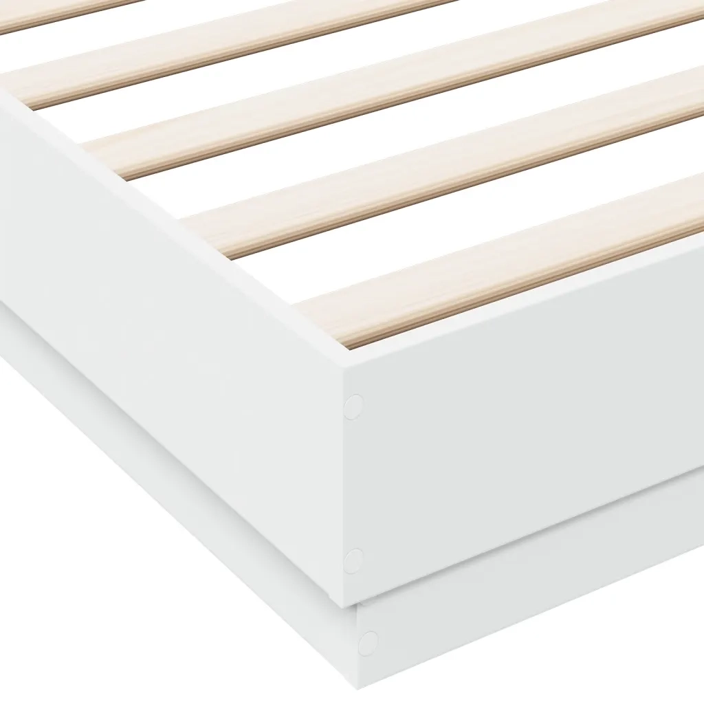 Giroletto-Struttura Letto Bianco 180x200 cm in Legno Multistrato 769329