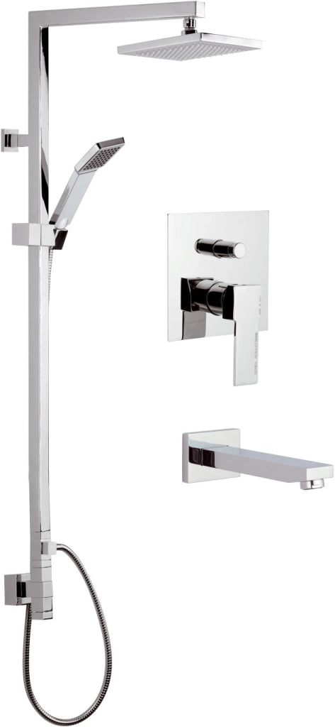 Set doccia completo quadro moderno - serie wellness qubika