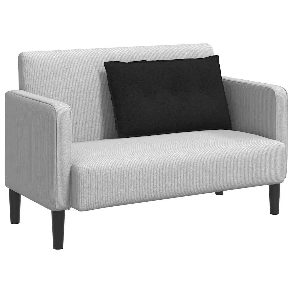 Cuscino per Schiena Nero 80 x 19 x 50 cm Tessuto