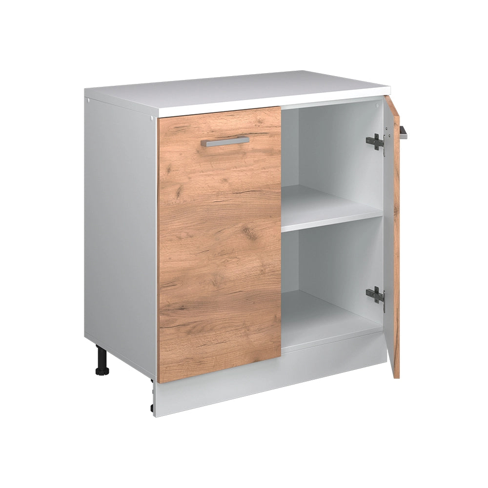 Mobile per mansarda Rion Rovere dorato/Bianco 80 x 83.8 cm senza inclinazione con 2 ante Vicco