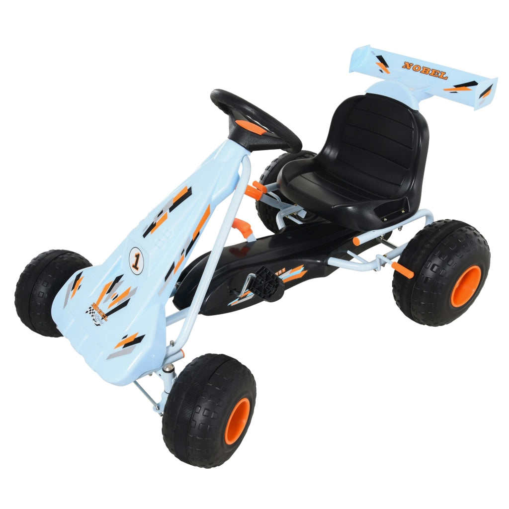 Go Kart Pedale per Bambini ¨C Minimal ¨C Blu, Metallo, Regolabile