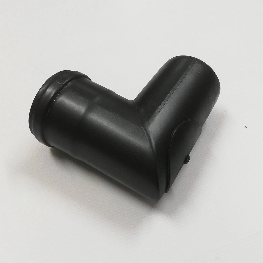 Curva gomito con ispezione 90° nero pellet da 100mm