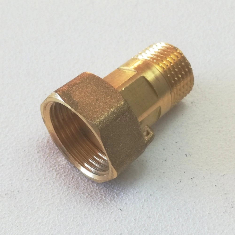 Raccordo codolo 1/2 x 3/4 con calotta per contatore - guarnizione inclusa