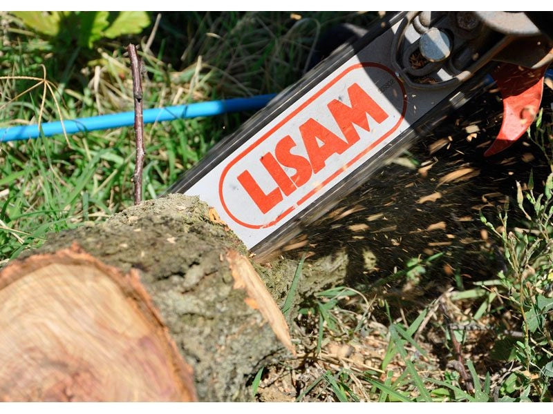 Seghetto pneumatico Lisam Sky-Man per potatura con barra a punta con impugnatura