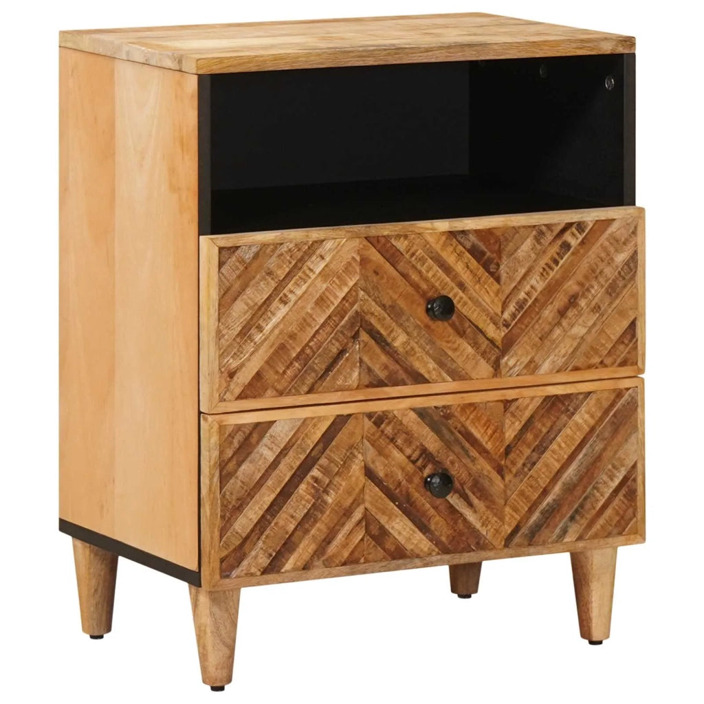 Comodino Marrone 50 x 33 x 60 cm Legno di mango massello