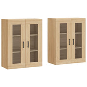 Armadietti a Parete 2 pz Rovere Sonoma in Legno Multistrato CFW1851629