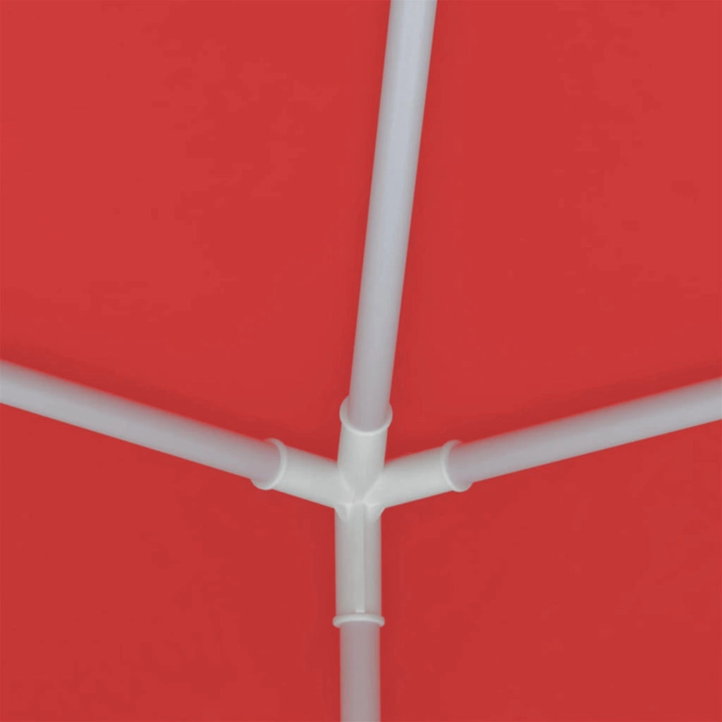 Tenda Party Rosso 250 x 250 x 240 cm PE e Acciaio