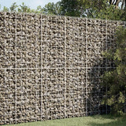 Gabione con filo da 5 mm e rete 10x10 cm 50x30x200 cm 3465163