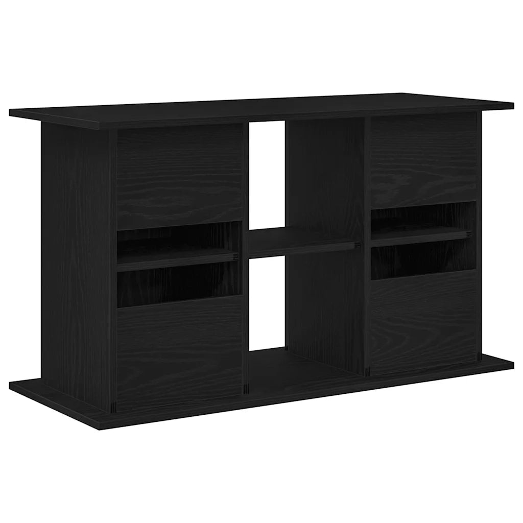 Supporto per acquario in rovere nero 101x41x58 cm in legno ingegnerizzato 862153