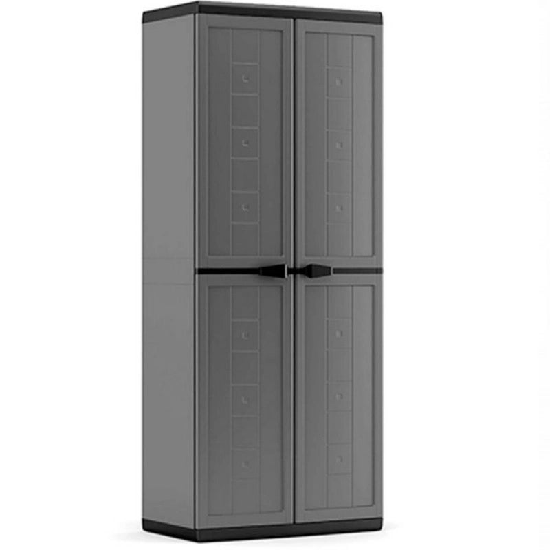 Armadio Portascope Grigio e nero 68x39xh.166 cm