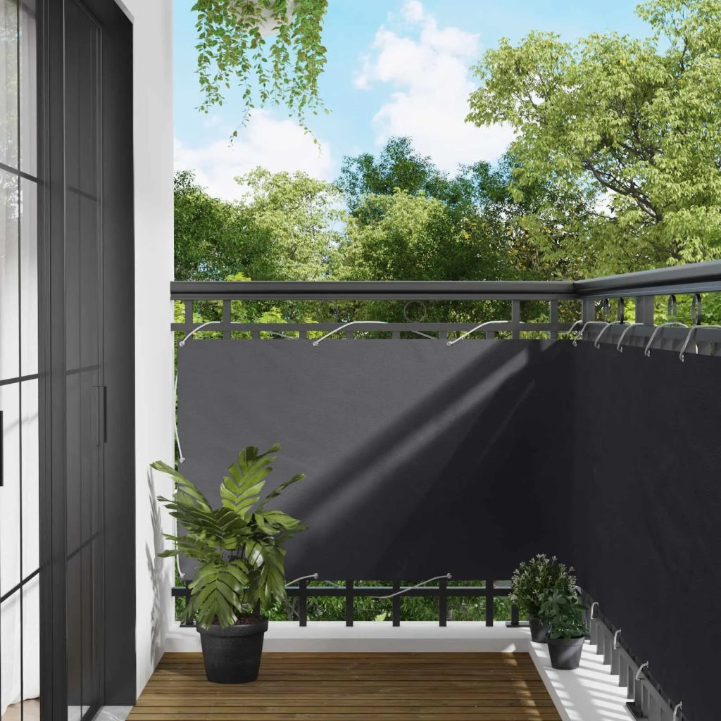 Schermo da balcone-Pannello per balcone Antracite 100 x 400 cm Tessuto Oxford