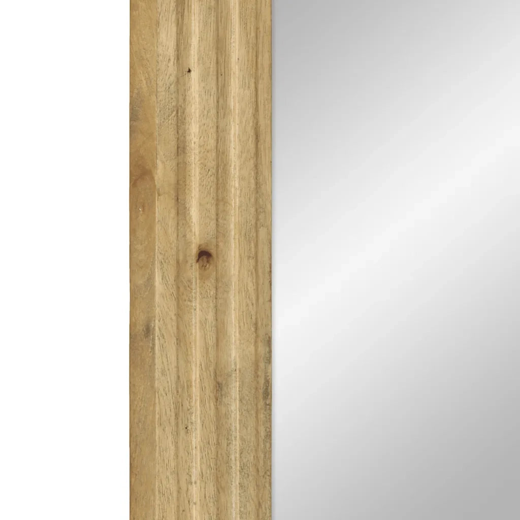 Specchio da Bagno Marrone 50x70x3 cm in Legno Massello di Mango 4017751