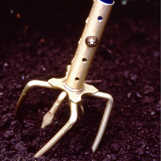 Artiglio da Giardino Acciaio a 6 Denti Manico Ergonomico Giardinaggio Fai da Te