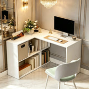 SCRIVANIA ANGOLARE L 110x100x75 cm Bianca in truciolare