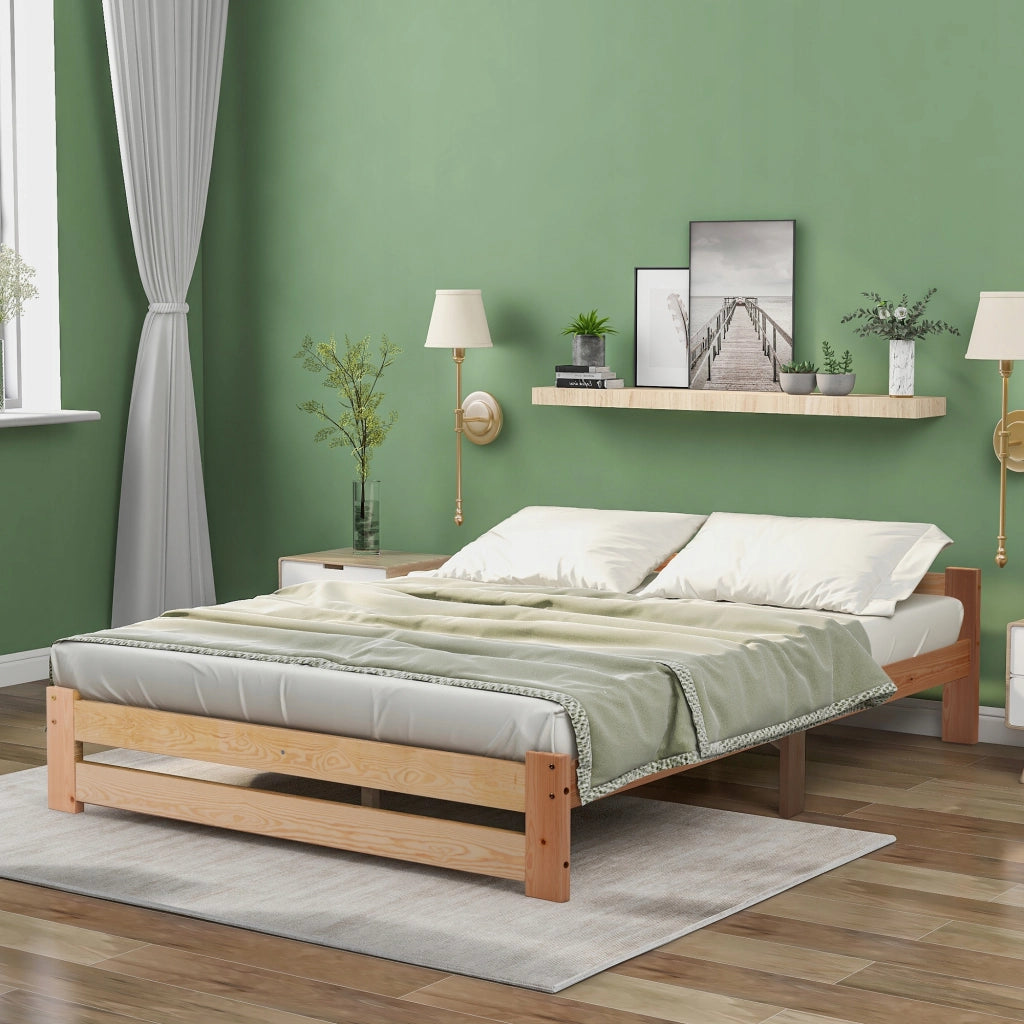 Letto Futon con Struttura - Xylo - 140x200 - Legno, Senza Materasso