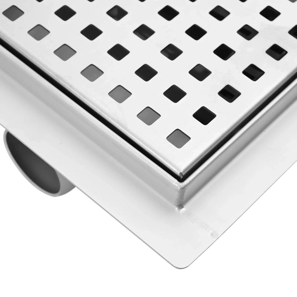 Scarico doccia a pois Argento 20 x 20 cm Acciaio Inox 304 42015935