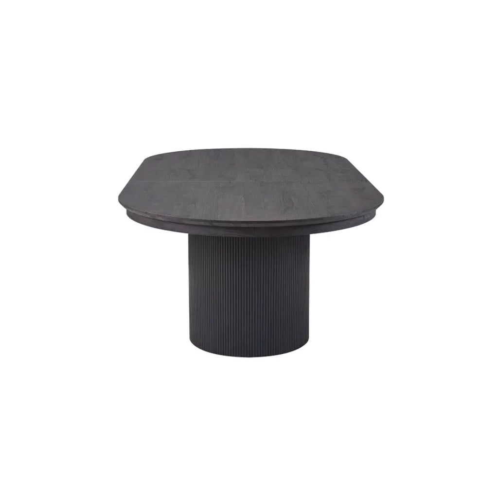 Tavolo allungabile VAGOS – 180-220 cm – Forma ovale – Colore marrone scuro – Stile Design