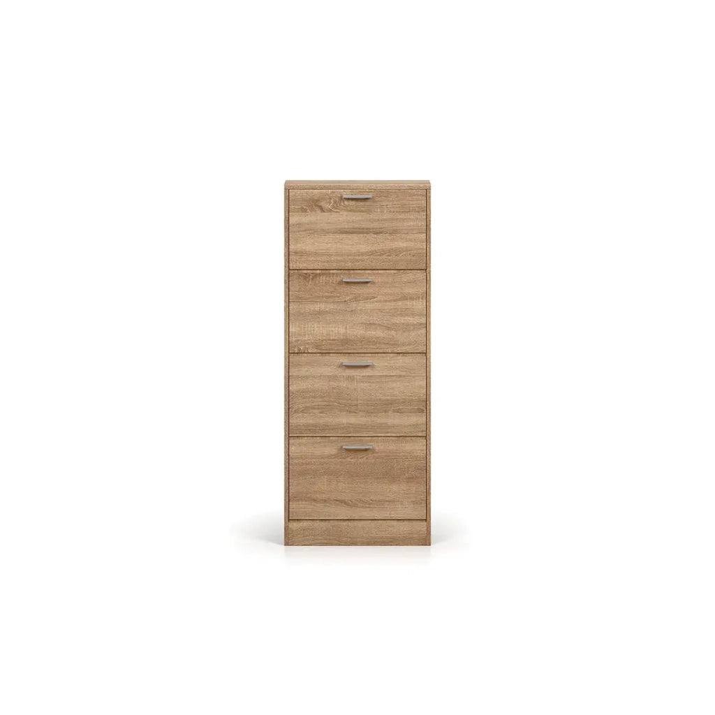 Mobile per scarpe verticale ERA – 4 cassetti – Rovere sonoma