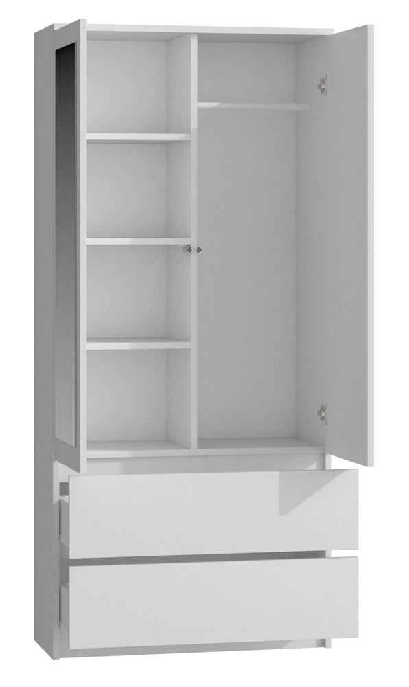 Armadio MALWA SS-90l bianco guardaroba