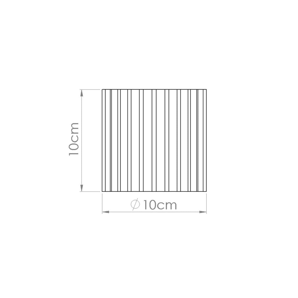 Spot soffitto moderno rigato tondo pesca 10cm GU10