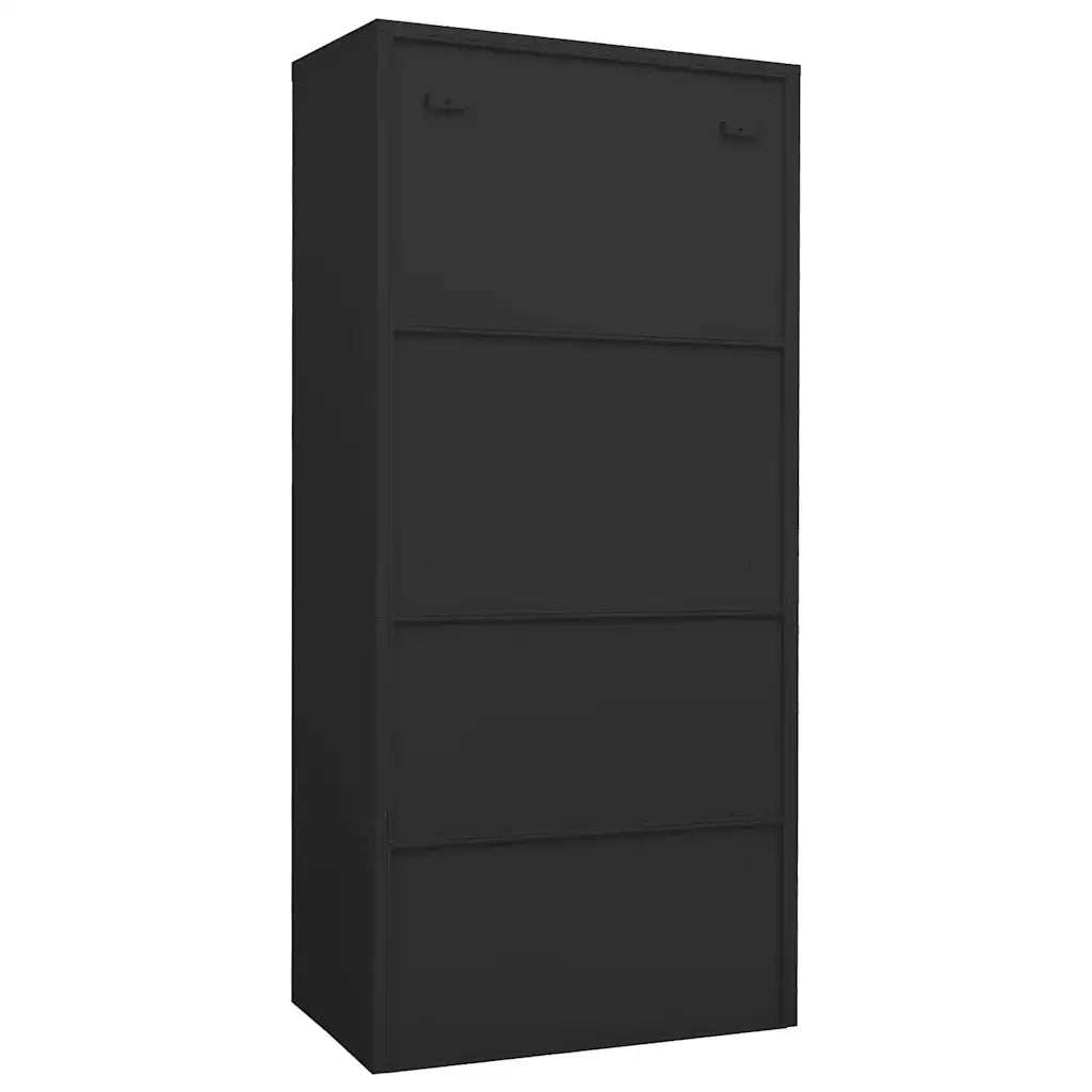 Armadio Antracite 80x50x180 cm in Acciaio 335969