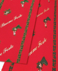 passatoia buone feste h 100 cm fondo rosso cod:ferx.38290