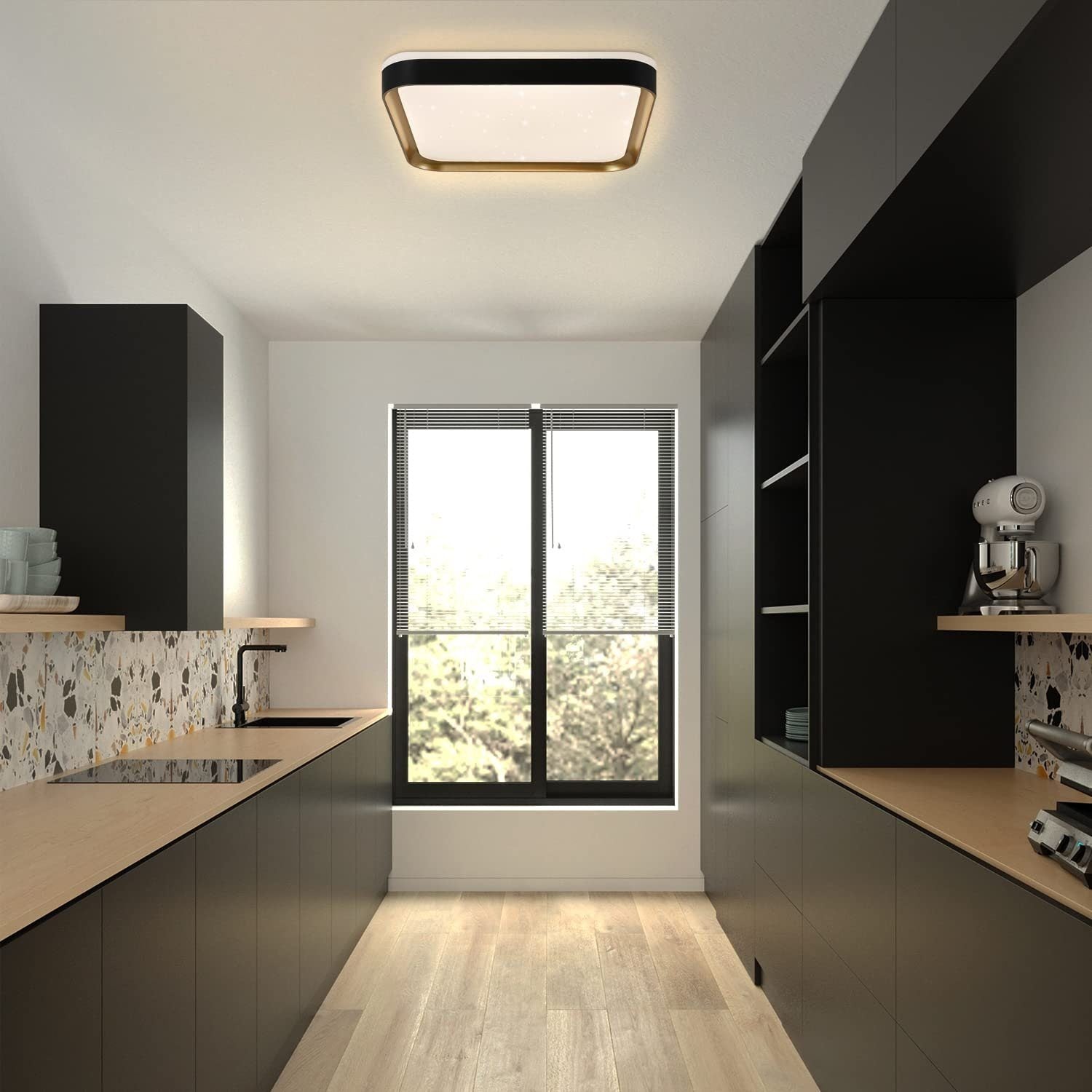 ZMH Lampada da soffitto plafoniera LED dimmerabile 30 cm telecomando moderna per soggiorno corridoio