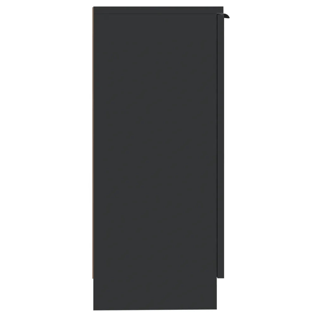 Credenze 2 pz Nere 30x30x70 cm in Legno Multistrato 811136